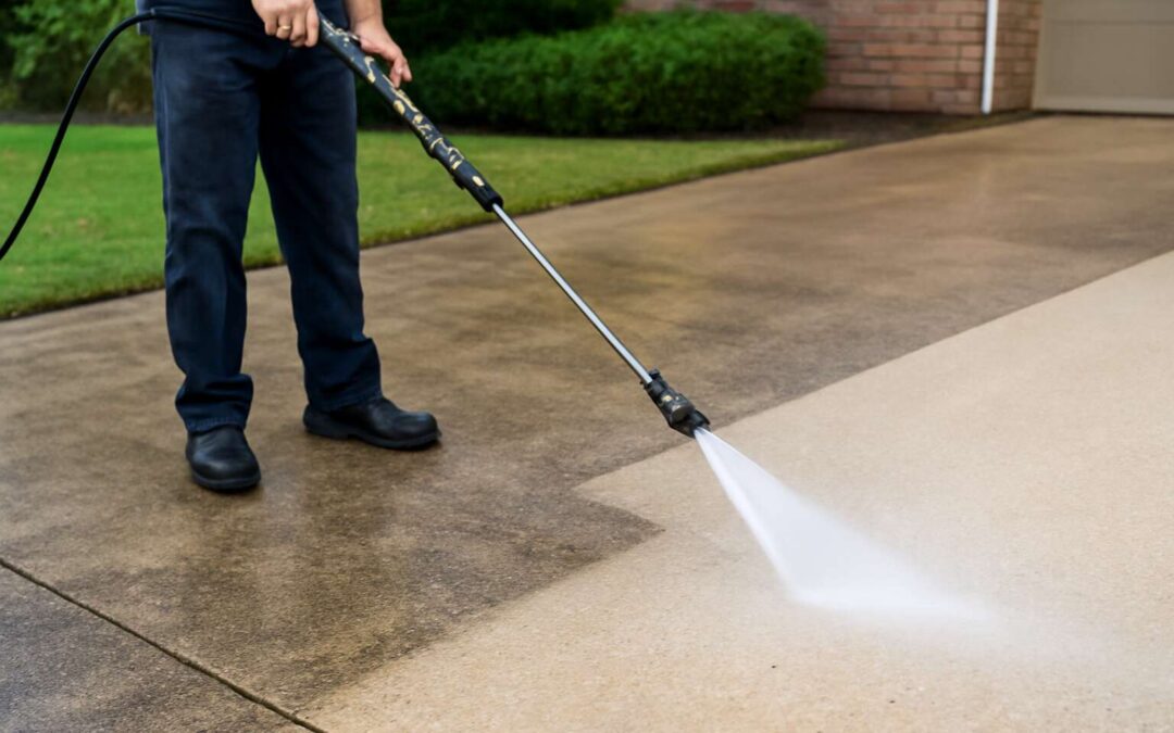 Make Your Home Shine with pressure washing driveway today