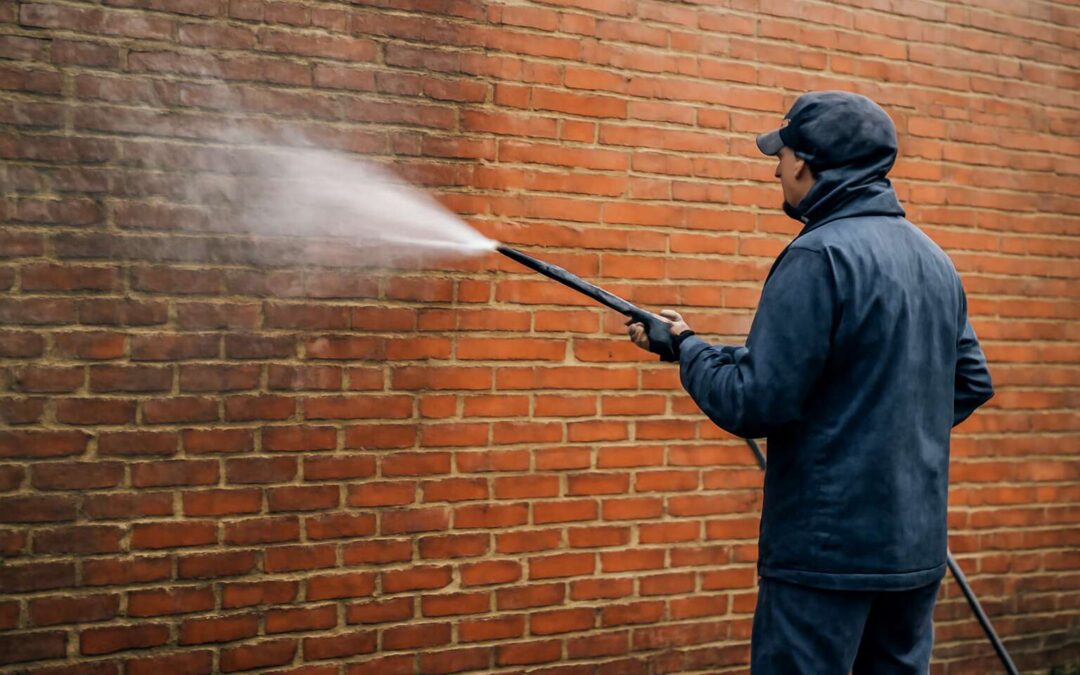 Boost curb appeal with pressure washing brick for a flawless, fresh look.