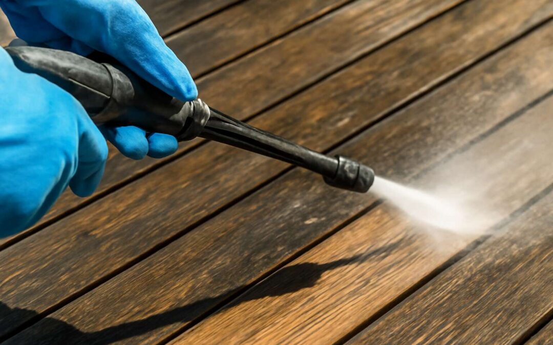 Get the Edge with pressure washing gloves for safer, faster cleaning.