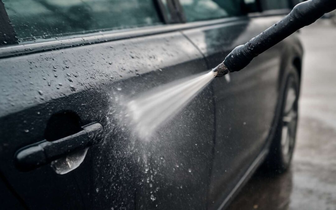 can pressure washing damage car paint
